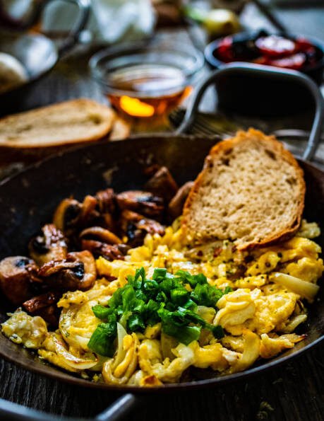 Spinach Mushroom Omelet